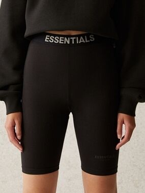 Essentials Fear Of God Womens Black Biker Shorts XS